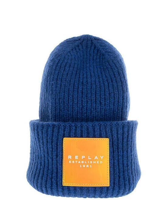 Beanie Γυναικείος Σκούφος Πλεκτός σε Μπλε χρώμα