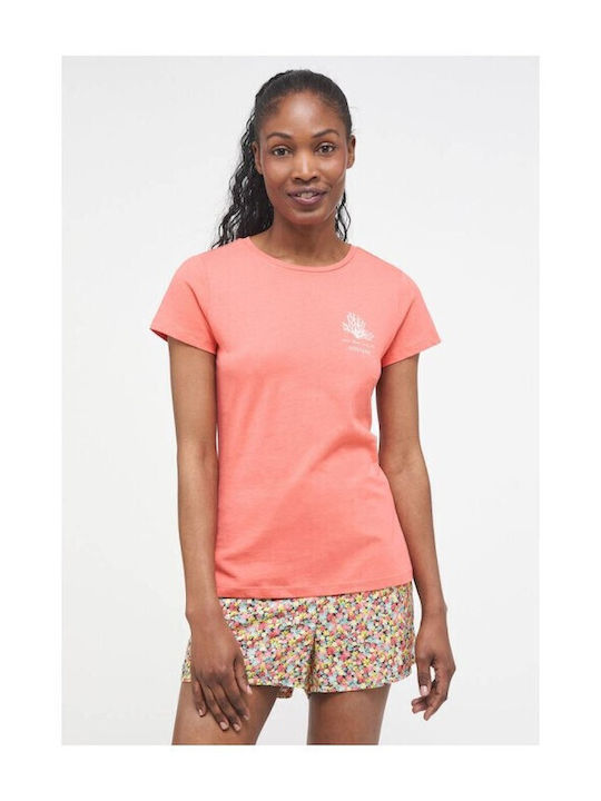 Mustang Damen Sportlich T-shirt Orange