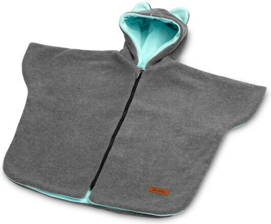 Sensillo Hooded Baby Poncho Gray