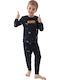 Roly Poly Kinder Schlafanzug Winterlich Marineblau