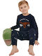 Roly Poly Kinder Schlafanzug Winterlich Marineblau