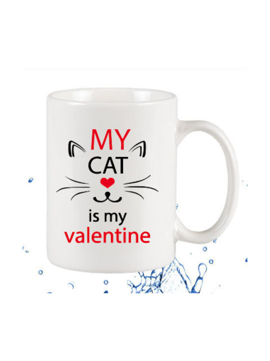 My Cat Ceramic Cup White 295ml