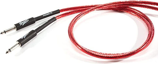 Proel Kabel 6,3mm Stecker - 6,3mm Stecker 5m Rot (BRV100LU5TR)