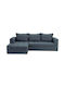 Malaga Ecke Sofa mit Linke Ecke Marineblau 250x170x65cm