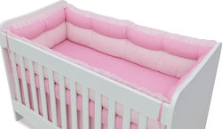 Beboulino Poua Crib Bumpers Classic Inside Pink 60x120cm