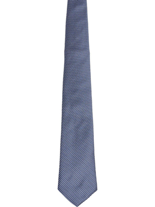 Boss Men's Tie Silk Printed in Light Blue Color