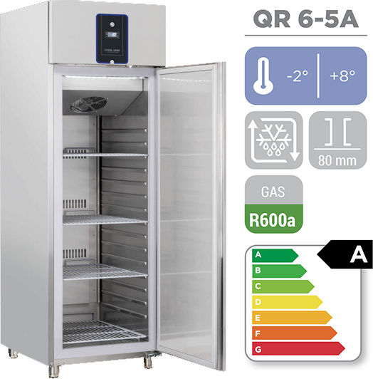 Cool Head Комерсиален хладилник Д70xШ83.4xВ204.5см QR 6-5A