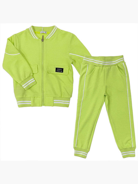 Ustyle Copilăresc Set de pantaloni de trening Verde 2buc