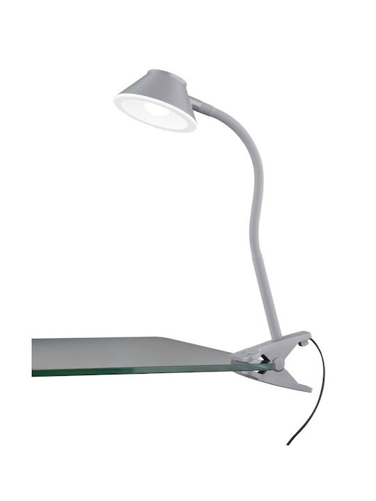 Trio Lighting LED Lumină de Birou cu Braț Flexibil în Culoarea Gri