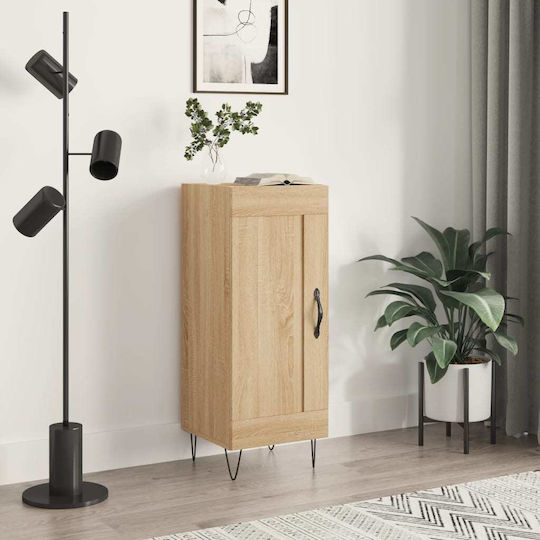 Hanging Living Room Cabinet Made of Beige Particle Board 34.5x34x90cm