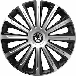 Versaco Car Hubcaps Trend 14 Inches with Skoda Logo 4 Pieces Silver Versaco Car Hubcaps Trend 14 Inches with Skoda Logo 4 Pieces Silver