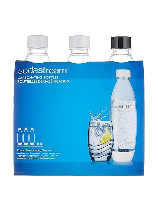 Sodastream Μπουκάλι Νερού Γυάλινο με Βιδωτό Καπάκι Λευκό