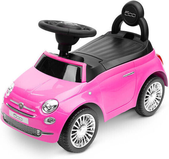 Toyz Fiat 500 Αυτοκινητάκι Ride On για 12+ μηνών Ροζ