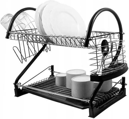 Sink Strainer Metallic Black 56.5x25x38cm