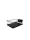 Ruhhy Dish Drainer from Stainless Steel in Black Color 44x31.5x14.5cm