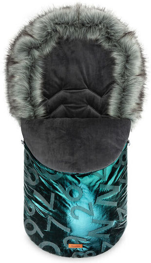 Sensillo Aspen Universal Waterproof Stroller Footmuff with Fleece Lining 95x45cm Green