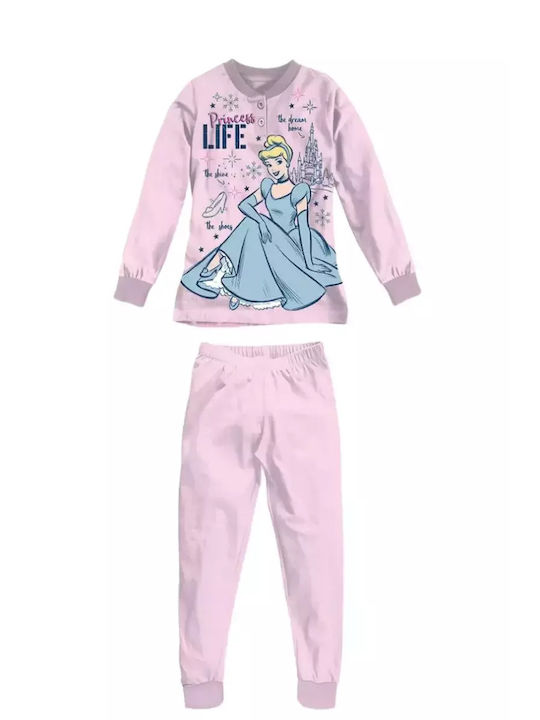 Disney Kinder-Pyjama Rosa Disney Princess