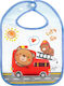 Bocioland Bib Fabric with Button & Pocket for 6 m+