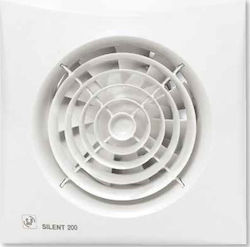 S&P Silent 200 Cz De perete Ventilator de Baie 150mm Alb