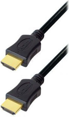 Transmedia HDMI Кабел HDMI Мъжки - HDMI Мъжки 0.5м Черен