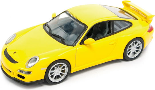 Lucky Diecast Porsche Φιγούρα Μοντελισμού Αυτοκίνητο Κίτρινη σε Κλίμακα 1:43
