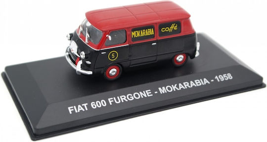Magazine Models Fiat Φιγούρα Μοντελισμού Αυτοκίνητο Κόκκινη σε Κλίμακα 1:43