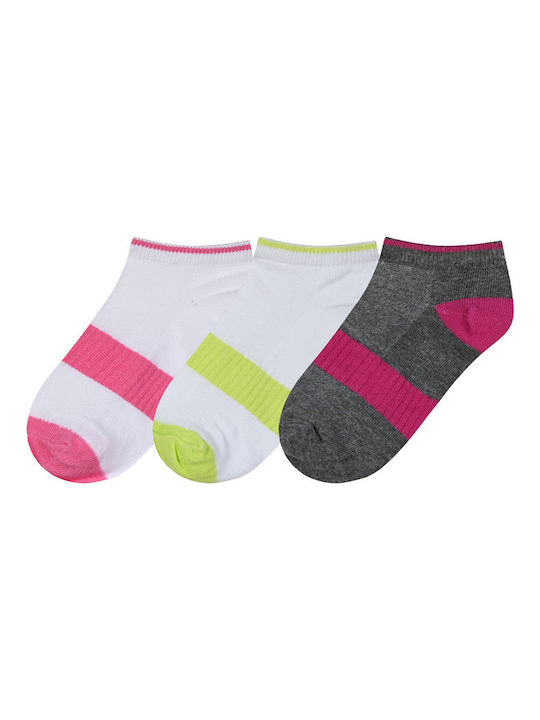 Energiers Kids' Ankle Socks White 3 Pairs 40-0209