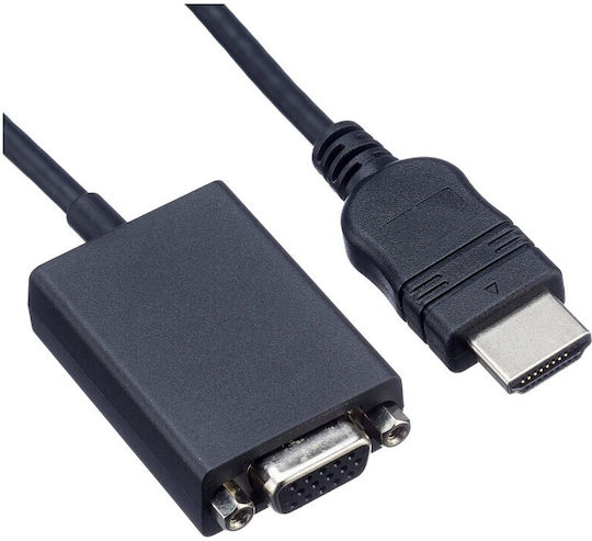 Cable HDMI male - VGA male 3m Μαύρο