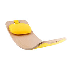 Curve Lab Game Balance Toys Wooden Board Perfect Arc Yellow Felt & Yellow Felt Cushion Curve Lab Game Balance Toys Wooden Board Perfect Arc Yellow Felt & Yellow Felt Cushion
