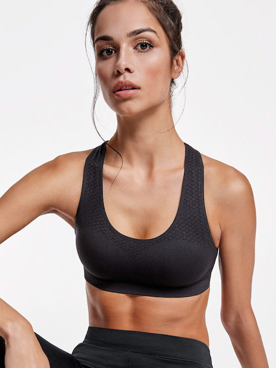 FightFlix Women's Sports Bra without Padding Black