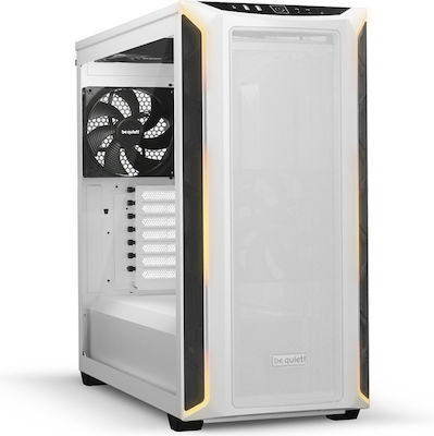 Be Quiet Shadow Base 800 DX Gaming Midi Tower Computer Case with Window Panel and RGB Lighting White