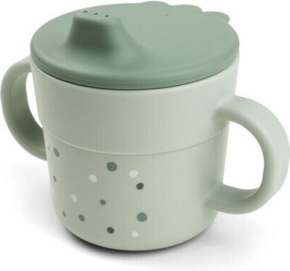 Done by Deer Happy Dots Educational Sippy Cup Plastic with Handles Green for 0m+m+ 215ml