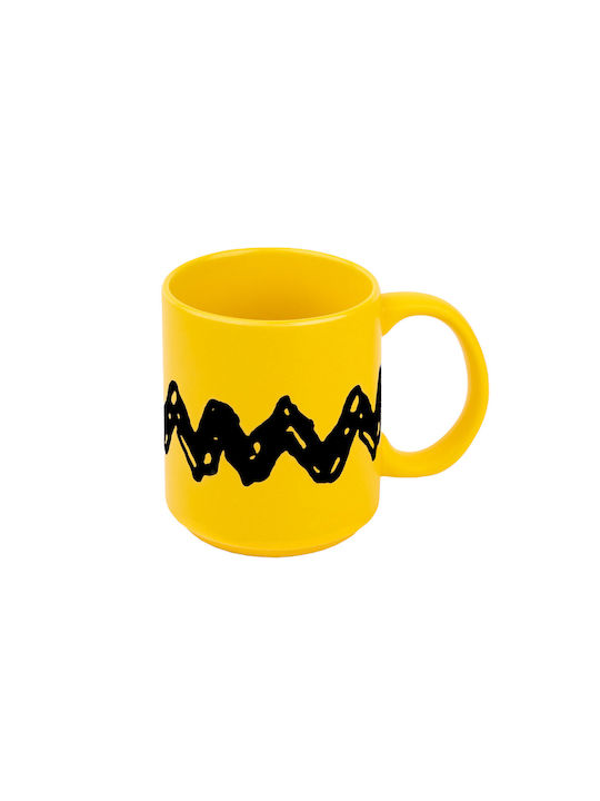 Grupo Erik Snoopy Ceramic Cup Yellow 330ml