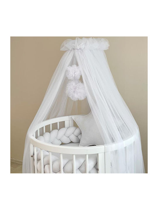 IngVart Tulle Baby Mosquito Net White