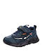 Bull Boys Kids Sneakers with Lights Navy Blue