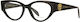Damen Acetat Brillengestell Schwarz AM0380O-001