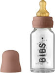 Bibs Glass Bottle Set Anti-Colic with Rubber Nipple 110ml 1pcs