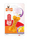 Nylabone Dura Πλαστικό Παιχνίδι Κόκκαλο Σκύλου Μασητικό με Γεύση Τυρί Large Κίτρινο 1τμχ