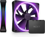 NZXT F140 RGB Duo Case Fan με Σύνδεση 4-Pin PWM 2τμχ