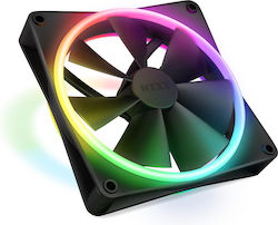 NZXT F140 RGB Duo Ventilator Carcasă cu Conexiune 4-Pin PWM 1buc