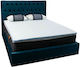 Como felt & wadding producers Double Memory Foam Mattress Topper with Removable Cover & Elastic Straps 140x200x4cm