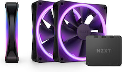 NZXT F120 RGB Duo Ventilator Carcasă cu Conexiune 4-Pin PWM 3buc