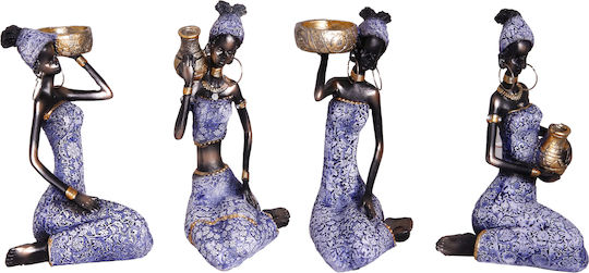 Etoile Dekorative Statuen-Set Aus Metall 10x6.5x19cm 4Stück