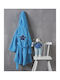 Kentia Kids Hooded Bathrobe Maw Make-a-wish Blue