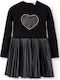 Children's Dress Long Sleeve Black