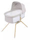 Lionelo Cradle with Mattress and Wheels Beige