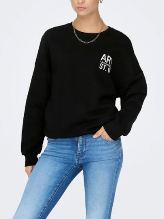 Only Damen Sweatshirt Black Art