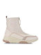 Leder Stiefeletten Damen Beige