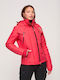 Superdry Mountain Windcheater Women's Short Puffer Jacket Windproof for Spring or Autumn RED