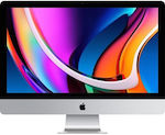 Apple iMac 27" 2020 (Nucleu i7-10700K/8GB/512GB SSD/Radeon Pro 5500 XT/macOS) Argint Engleză Internațională